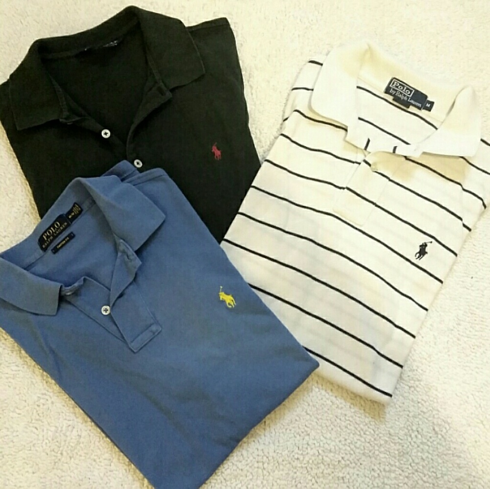 Set of Ralph Lauren polo shirts